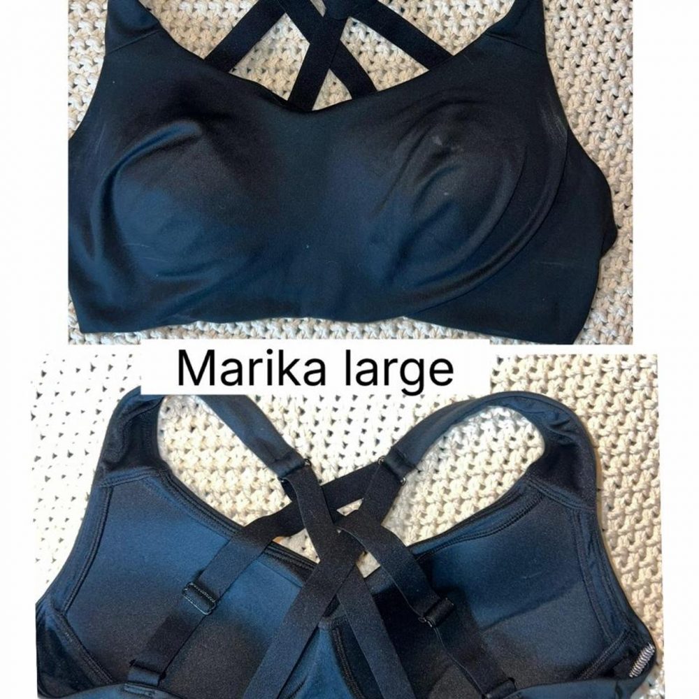 Marika Black Strappy Sports Bra